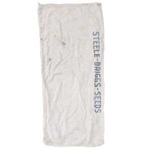 Vintage Steele‎ Briggs Seeds Sack Bag Rustic Farmhouse Decor Canvas